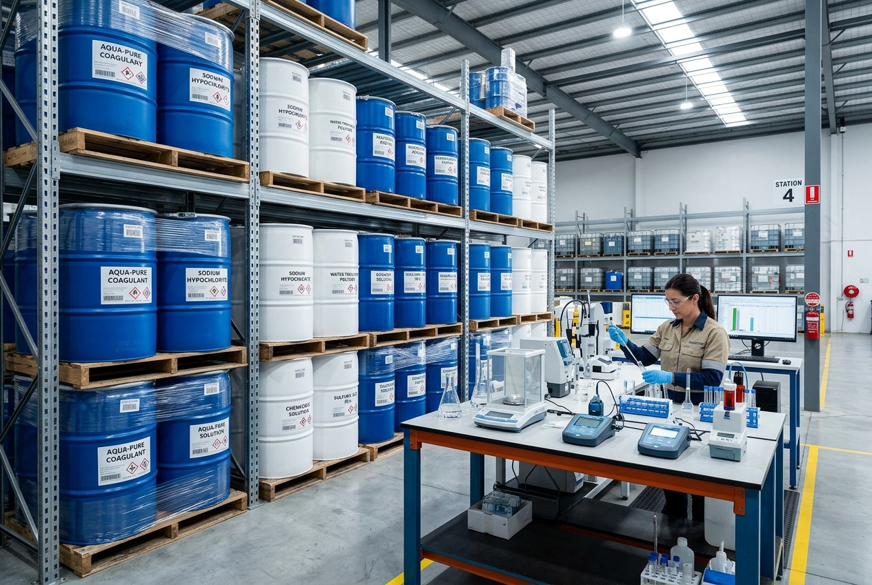 Bulk industrial chemicals and water treatment supplies